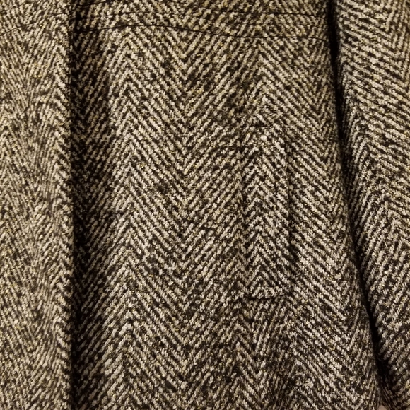EUC! Old Navy black/white tweed, 3-button coat - Picture 7 of 9